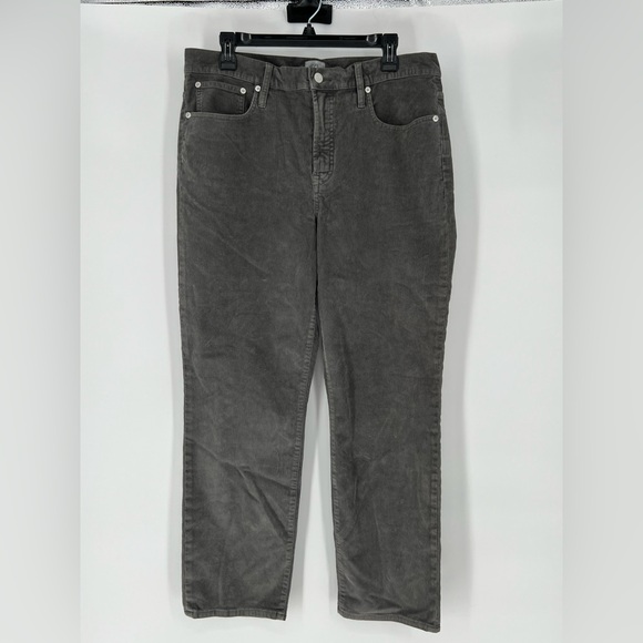 J. CREW VINTAGE SLIM STRAIGHT GREY CORDUROY‎ PANTS, SOFT, TRADITIONAL 5 POCKET - Picture 1 of 12